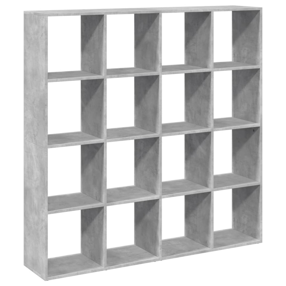 Estantería madera de ingeniería gris hormigón 137,5x29x137,5