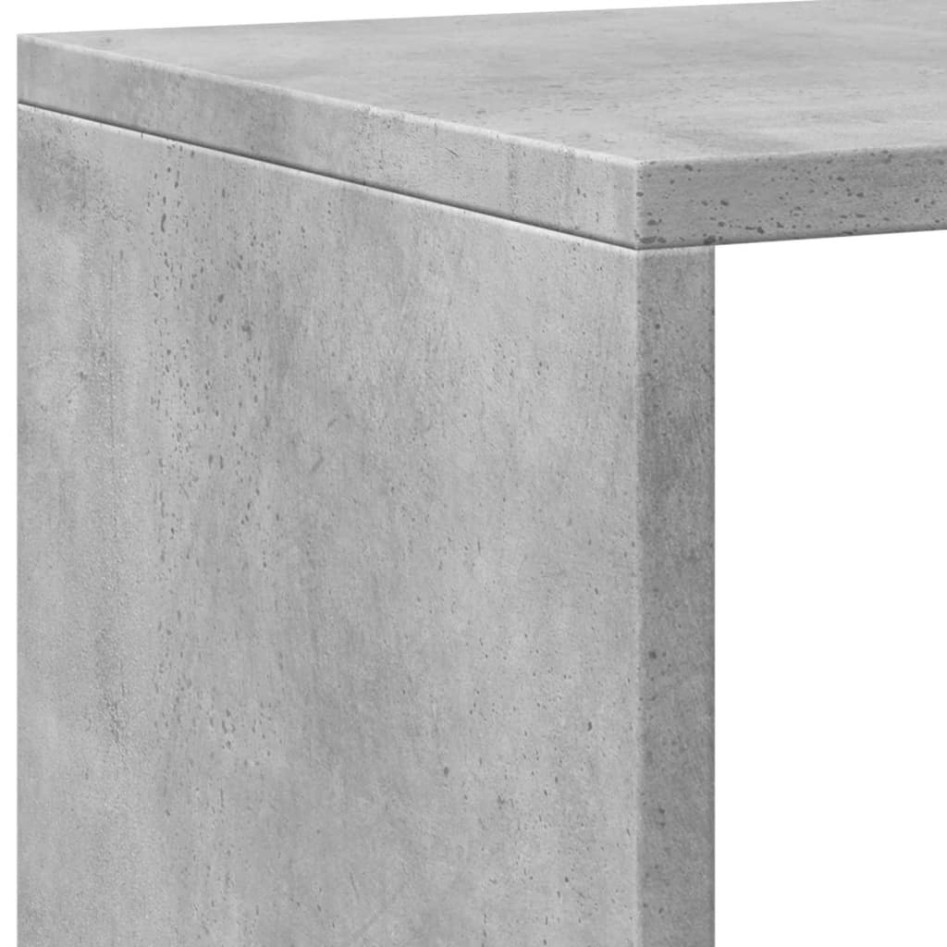 Estantería madera de ingeniería gris hormigón 137,5x29x137,5