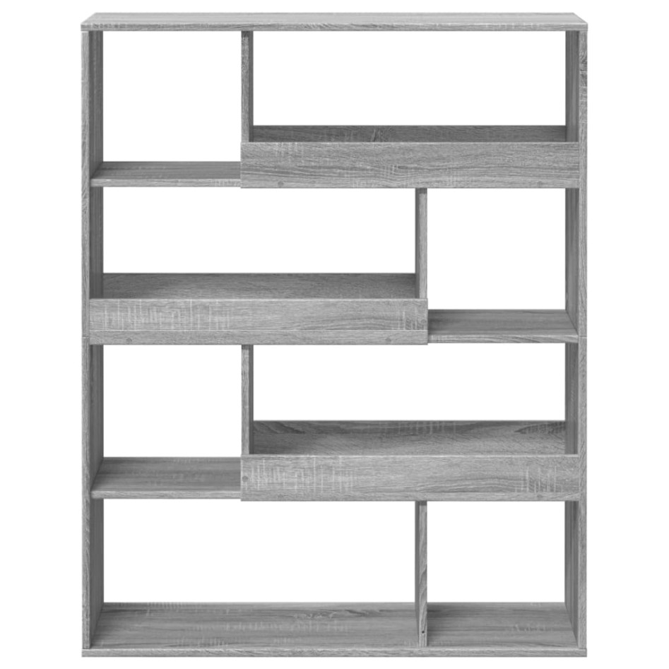 Estantería de madera de ingeniería gris Sonoma 100x33x125,5