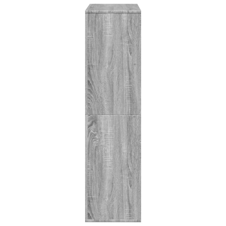Estantería de madera de ingeniería gris Sonoma 100x33x125,5