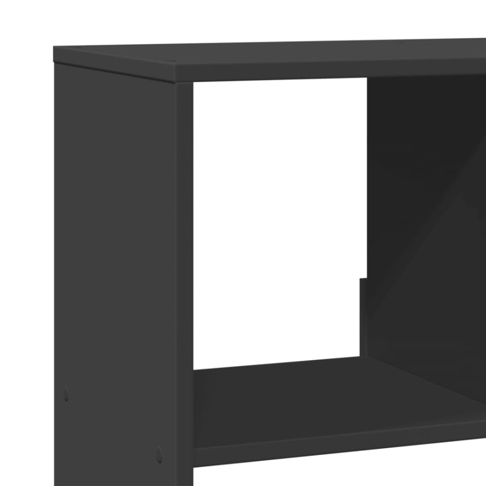 Separador de ambientes madera ingeniería negro 100x33x125,5