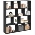 Estantería de madera de ingeniería negra 132x29x141,5