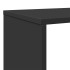 Estantería de madera de ingeniería negra 132x29x141,5