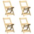 Set comedor plegable mariposa 5 pzas Corona madera pino