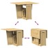 Set comedor plegable mariposa 5 pzas Corona madera pino