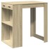 Mesa alta de bar madera ingeniería roble Sonoma 102x70x103,5