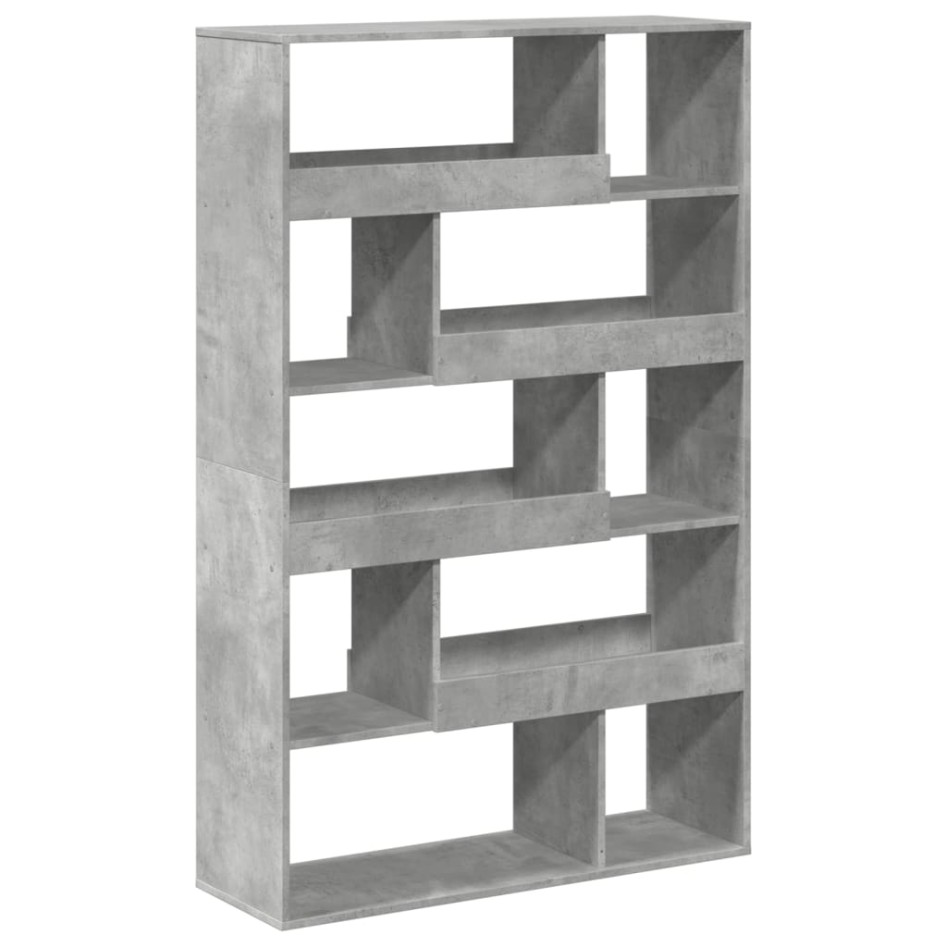 Estantería de madera ingeniería gris hormigón 100x33x156,5