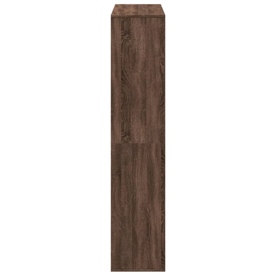 Separador de ambientes madera marrón roble 100x33x156,5