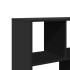 Separador de ambientes madera ingeniería negro 100x33x156,5