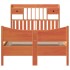 Estructura de cama sin colchón madera maciza marrón 135x190