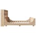 Cama con estantería sin colchón madera maciza 200x200