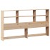 Cama con estantería sin colchón madera maciza 200x200