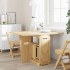 Mesa de comedor plegable mariposa Corona madera pino