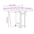Mesa de comedor plegable mariposa Corona madera pino