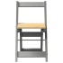 Sillas de comedor plegables 4 uds Corona madera pino