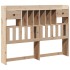 Cama con estantería sin colchón madera maciza de pino