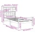 Cama con estantería sin colchón madera maciza de pino 90x200