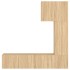 Muebles de TV de pared 5 pzas madera de ingeniería roble