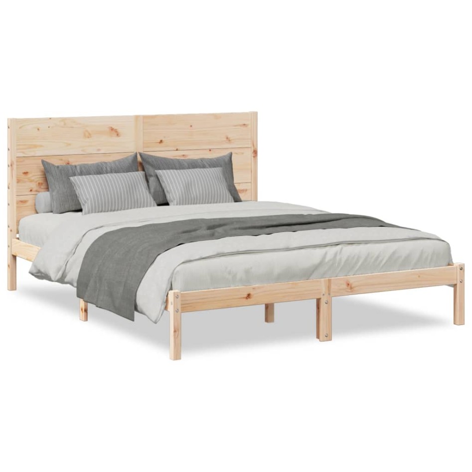 Cama extralarga sin colchón madera maciza 160x220