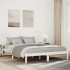 Cama extralarga sin colchón madera maciza blanca 160x210