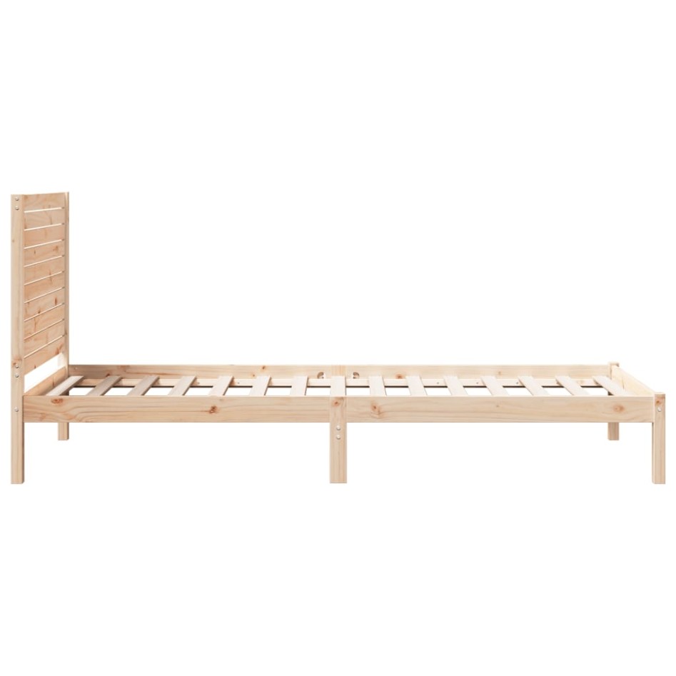 Cama extralarga sin colchón madera maciza 90x220
