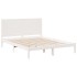 Cama extralarga sin colchón madera maciza blanca 160x220