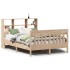 Estructura de cama sin colchón madera de pino blanco 150x200