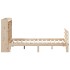Cama con estantería sin colchón madera maciza de pino
