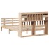 Cama con estantería sin colchón madera maciza de pino