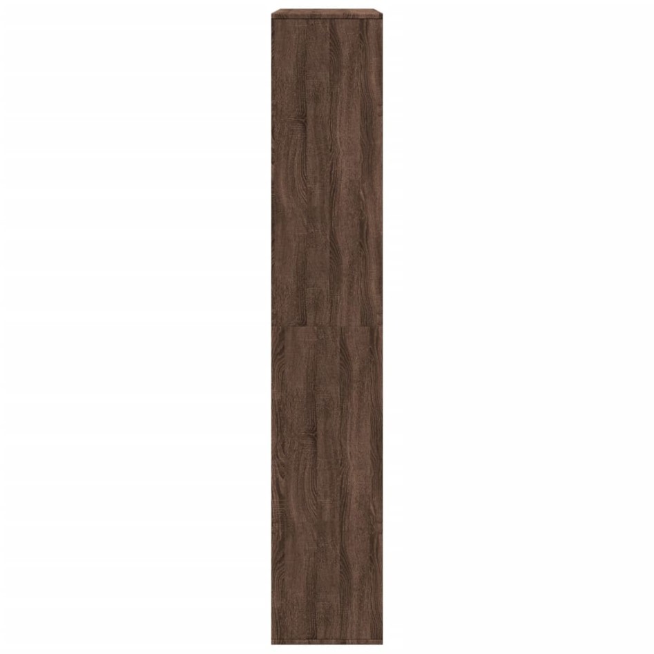 Separador de ambientes madera marrón roble 100x33x187,5