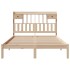 Cama con estantería sin colchón madera maciza de pino