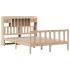 Cama con estantería sin colchón madera maciza de pino