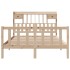 Cama con estantería sin colchón madera maciza de pino