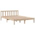 Cama con estantería sin colchón madera maciza de pino
