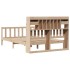 Cama con estantería sin colchón madera maciza de pino