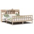 Cama con estantería sin colchón madera maciza de pino