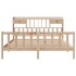 Cama con estantería sin colchón madera maciza de pino