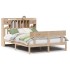 Cama con estantería sin colchón madera maciza de pino