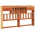 Cama con estantería sin colchón madera maciza marrón