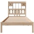 Cama con estantería sin colchón madera maciza de pino 90x190