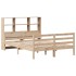 Cama con estantería sin colchón madera maciza de pino