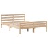 Cama con estantería sin colchón madera maciza de pino