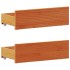 Sofá con estantería sin colchón madera maciza marrón 90x200