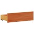 Cama con estantería sin colchón madera maciza marrón 75x190