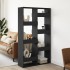 Separador de ambientes madera ingeniería negro 100x33x175