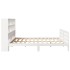 Estructura de cama sin colchón madera maciza blanca 200x200