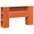 Estructura de cama sin colchón madera maciza marrón 120x190