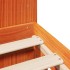 Estructura de cama sin colchón madera maciza marrón 120x190