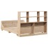 Cama con estantería sin colchón madera maciza 140x200