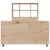 Cama con estantería sin colchón madera maciza 100x200